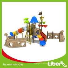 2015 Piratenschiff Abenteuer Playset Vergnügungspark Outdoor Spielplatz Rutschen